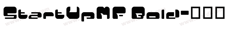StartUpMF Bold字体转换